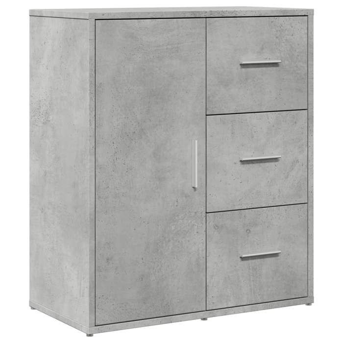 VidaXL Buffet, Sideboard, Storage Cabinet, Living Room Organizer, Interior, Modern, Concrete Grey 840474