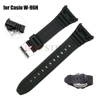 Resin Watchband for Casio W-96H Replacement Strap W96H Bracelet Waterproof Sports Wristband For Men Women  Watchband Accessories