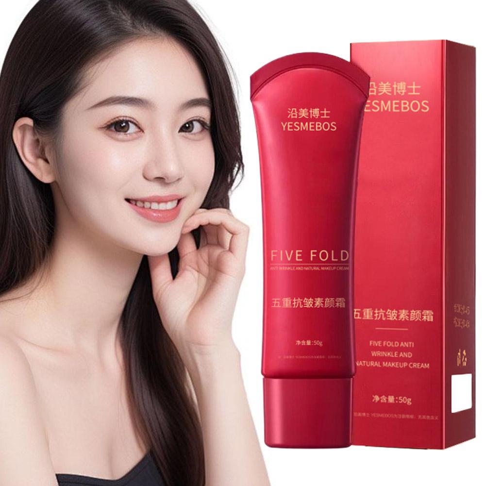 Five Fold Natural Makeup Cream Natural Ingredients Lasting Cream Moisturizing Makeup Brightenin E3B9