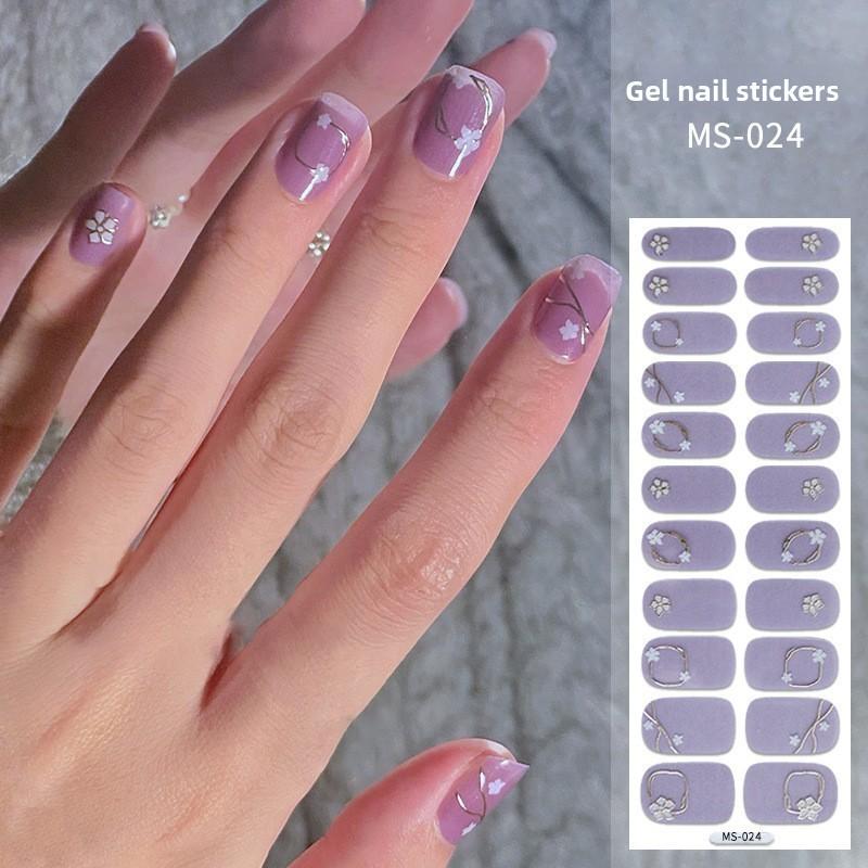 Nail Polish Stickers Without Baking, Nail Polish Glue, Nail Stickers for Manicure