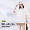 Women's 100% Cotton Loose Fit Printed Short-Sleeve T-Shirt