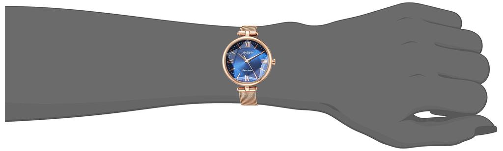 ALIAS Watch F3 Classic Analog Waterproof Mesh Metal Band FM008PG4BL Pink Gold Women's