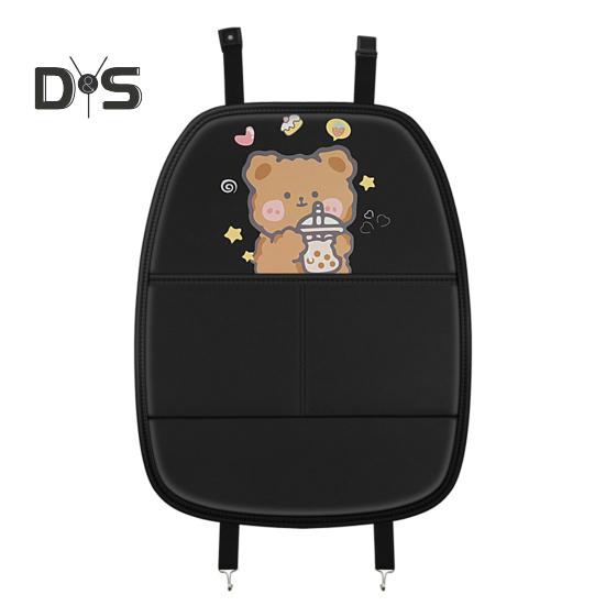 

Защитный чехол для заднего сиденья автомобиля из искусственной кожи, водонепроницаемые коврики с карманами для хранения, прочный чехол для заднего сиденья для детей, универсальная посадка для внедорожников, грузовиков A