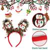 Yousheng Christmas Headband for Women Girls Holiday Tree/Reindeer/Snowman/Bell Hair Aceessory with Tinsel for Xmas Party Favor