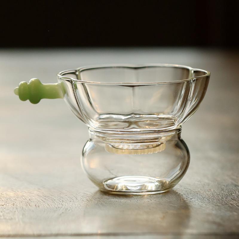 High Borosilicate Glass Plum Blossom Tea Separator Infusor Creative Tea Strainer Dispenser Tea Making Tea Filter Tea Ceremony