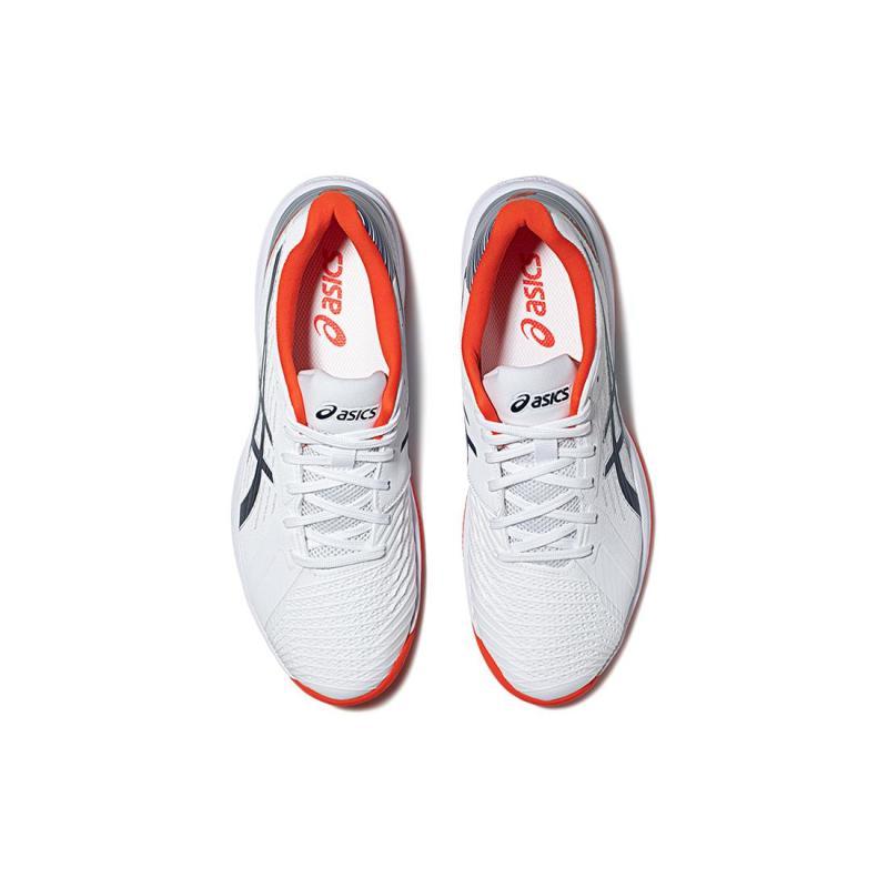 Asics Solution Swift Ff Weiß Blau Weite Sneaker 1041A298-104