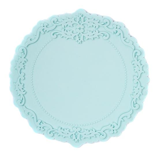 Silicone Placemat Nordic Vintage Lace Pattern Table Mats Heat Resistant Trivet for Hot Dishes Non-Slip Coaster for Kitchen Table