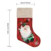 3D Design Christmas Stocking 18 Inch Large Family Christmas Stocking Xmas Gifts Candy Bag for Fireplace Hanging Ornament Gifts