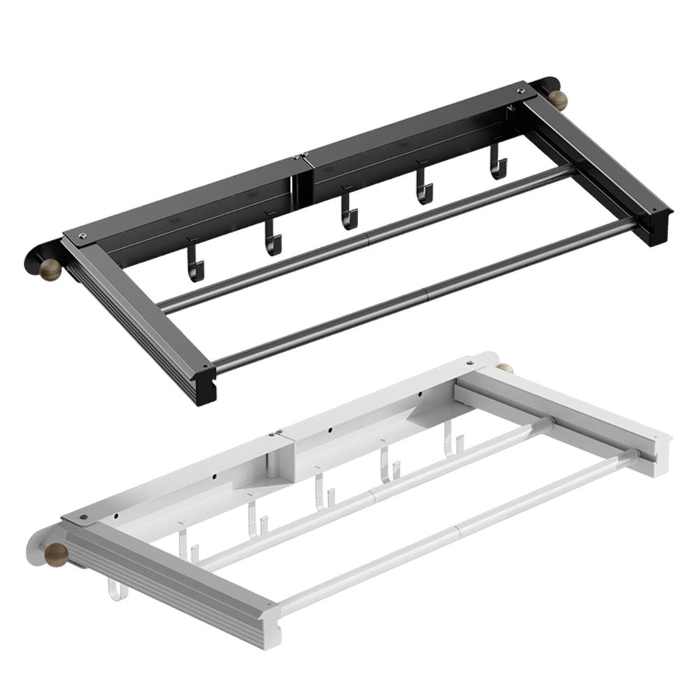 Wall Mounted Clothes Drying Rack Space-Saving Foldable Laundry Rack Laundry Drying Rack for Drying Clothes