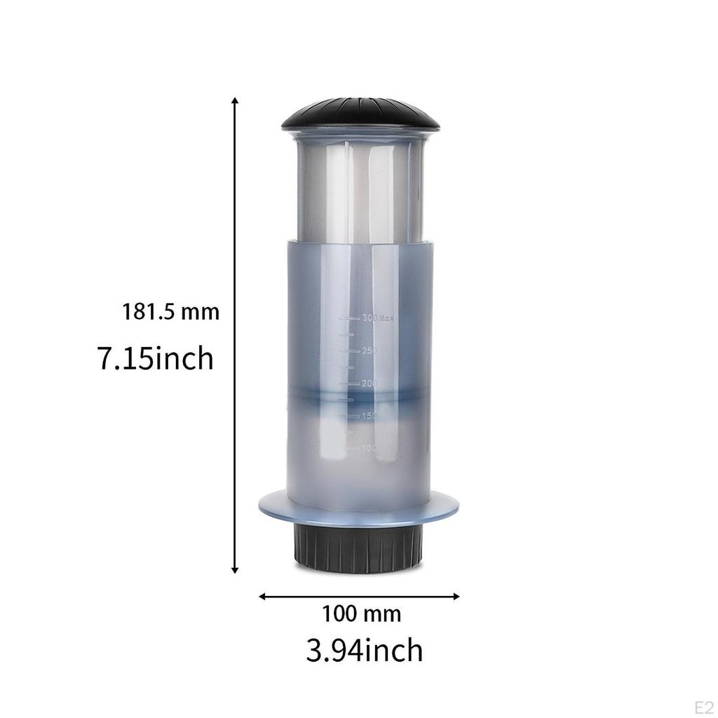 Coffee Maker Pour over Set ,Filter with Scale, Handheld Picnic Press Percolator