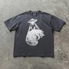 Fat Cat UFO Shirt, Funny Chunky Cat Alien Abduction Tee, Comfort Colors, Graphic Tee