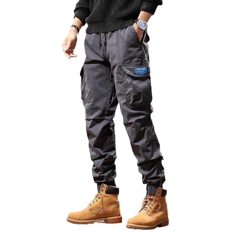 New Men's American Loose High Street Retro Fashion Versatile Outdoor Leggings Casual Elastic