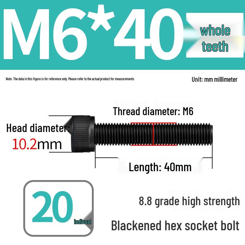8.8 High-Strength Socket Head Cap Screw Bolt (M4-M20)