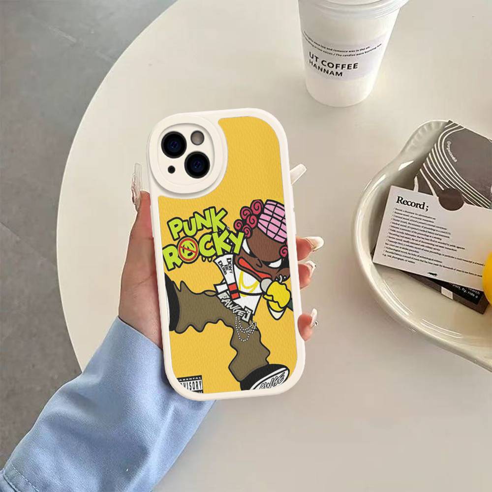 

A-ASAP R-Rocky Don t Be Dumb Leather Phone Case For IPhone 16 15 14 13 12 11 Pro Max Plus Shockproof Cover 12 pro max