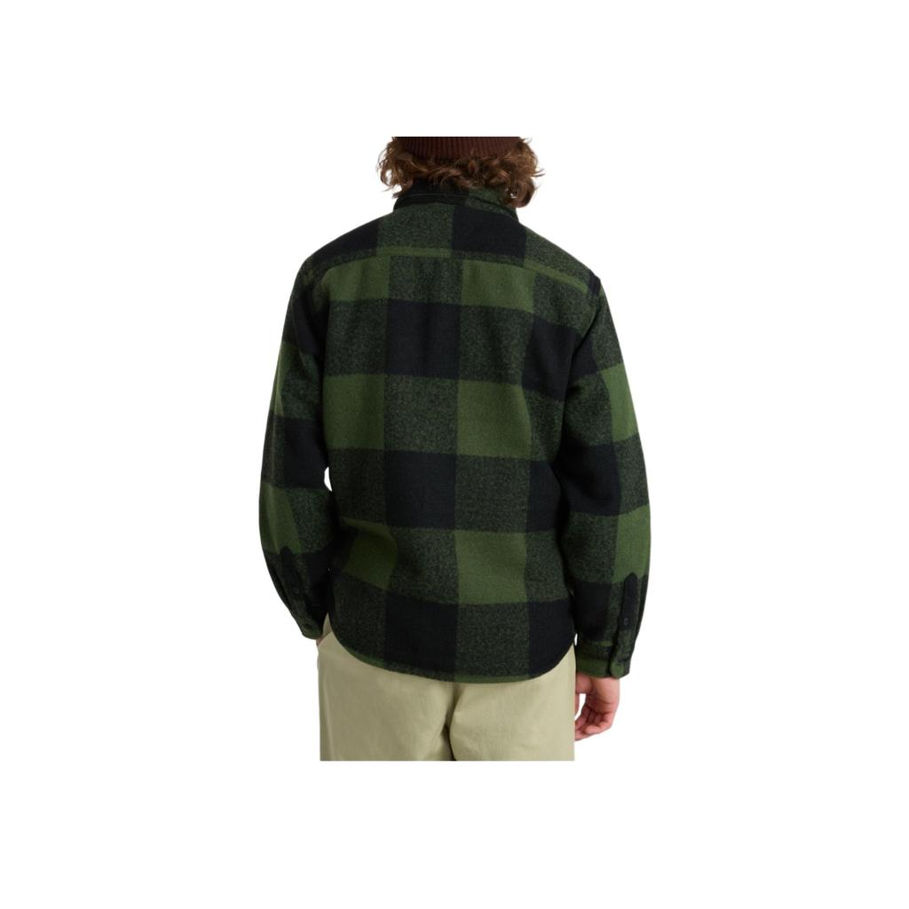 Vans Plaid Pattern Pocket Single-Breasted Multi-Pocket Long Sleeve Shirt Men Shirts Green VN000JVECAN1