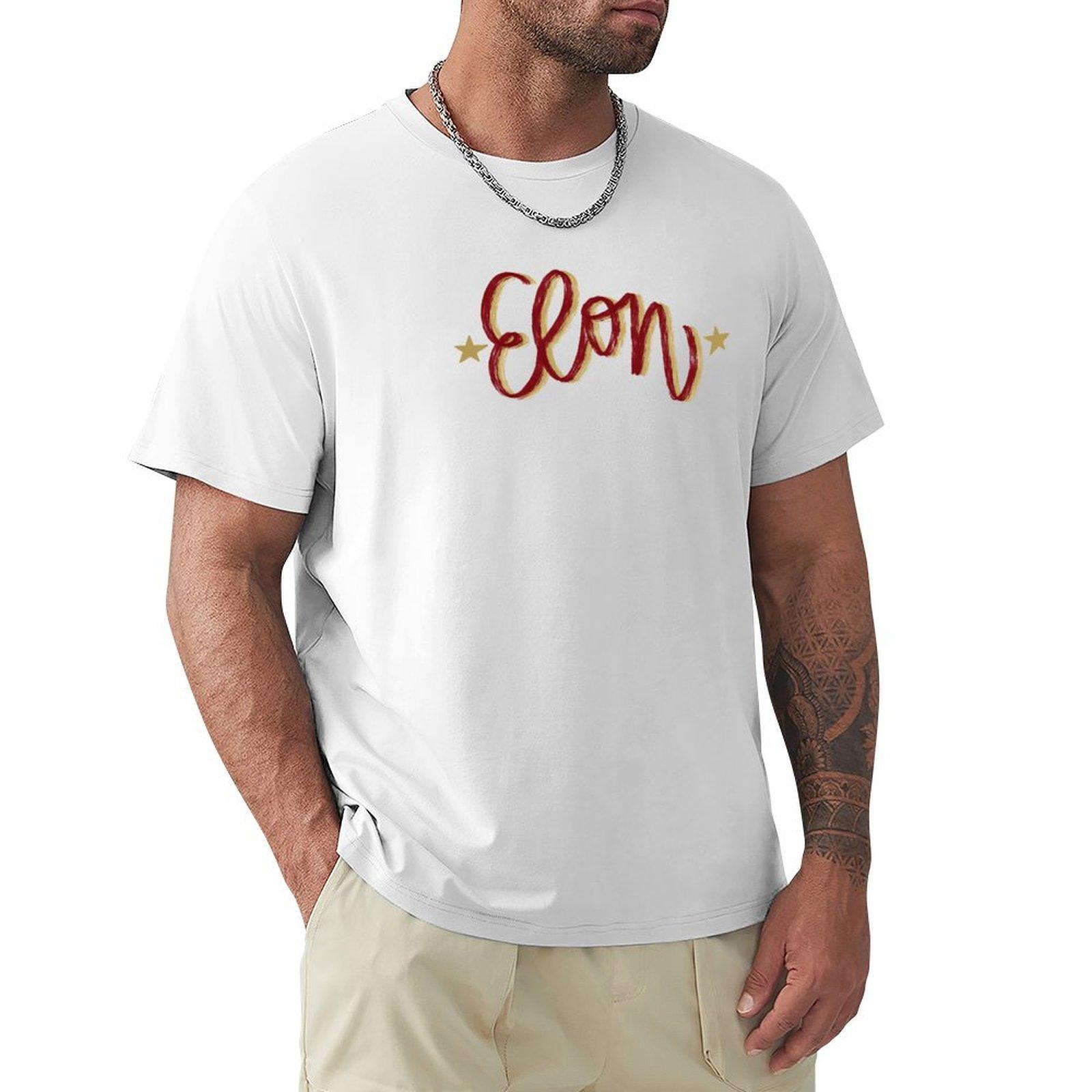 Elon Tshirt Modern Print Casual Tshirt S