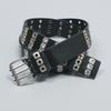 Y2K Black Studded Leather Belt for Women - Perfect with Skirts & Jeans