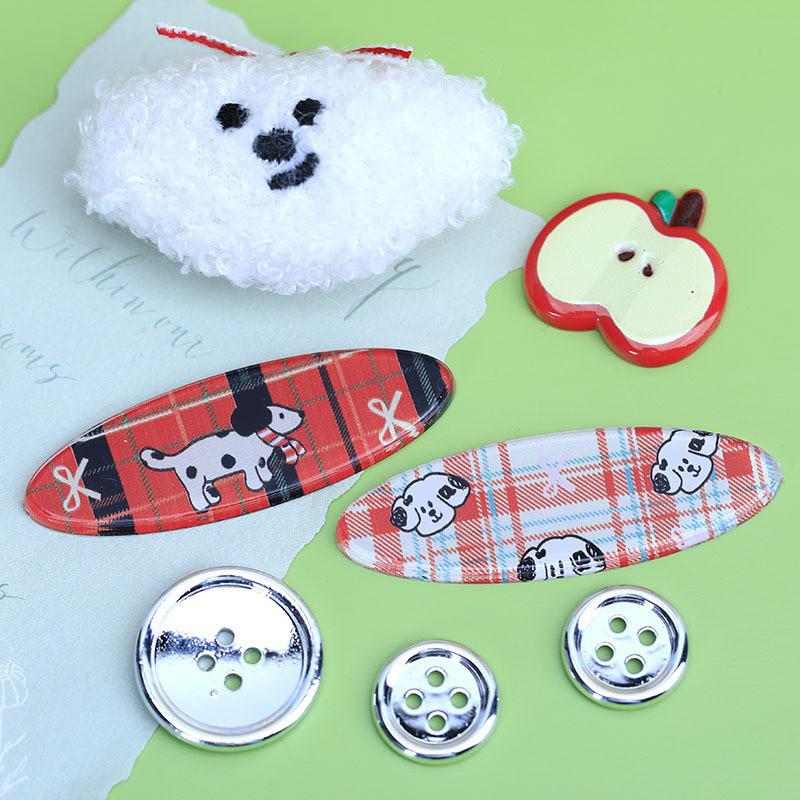 Xiaohongshu-Style Shoe and Hair Accessories: Hole Shoes Decorations, Hair Clips, Ties, Refrigerator Magnets