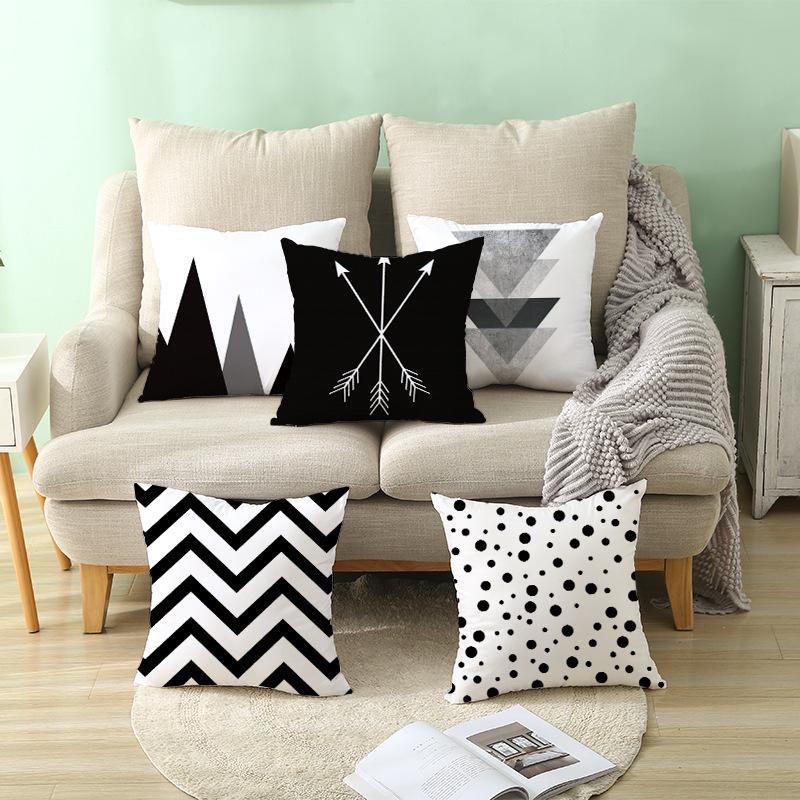 Home Furnishings Sofa Pillow Cover Modern Simple Geometric Abstract Cushion Cover Cushion Cover