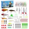 78 Pieces of Freshwater Sea Fishing Bait Set, Universal, Suitable for Seawater and Salmon, Equipped with a Complete Set of Fishing Gear