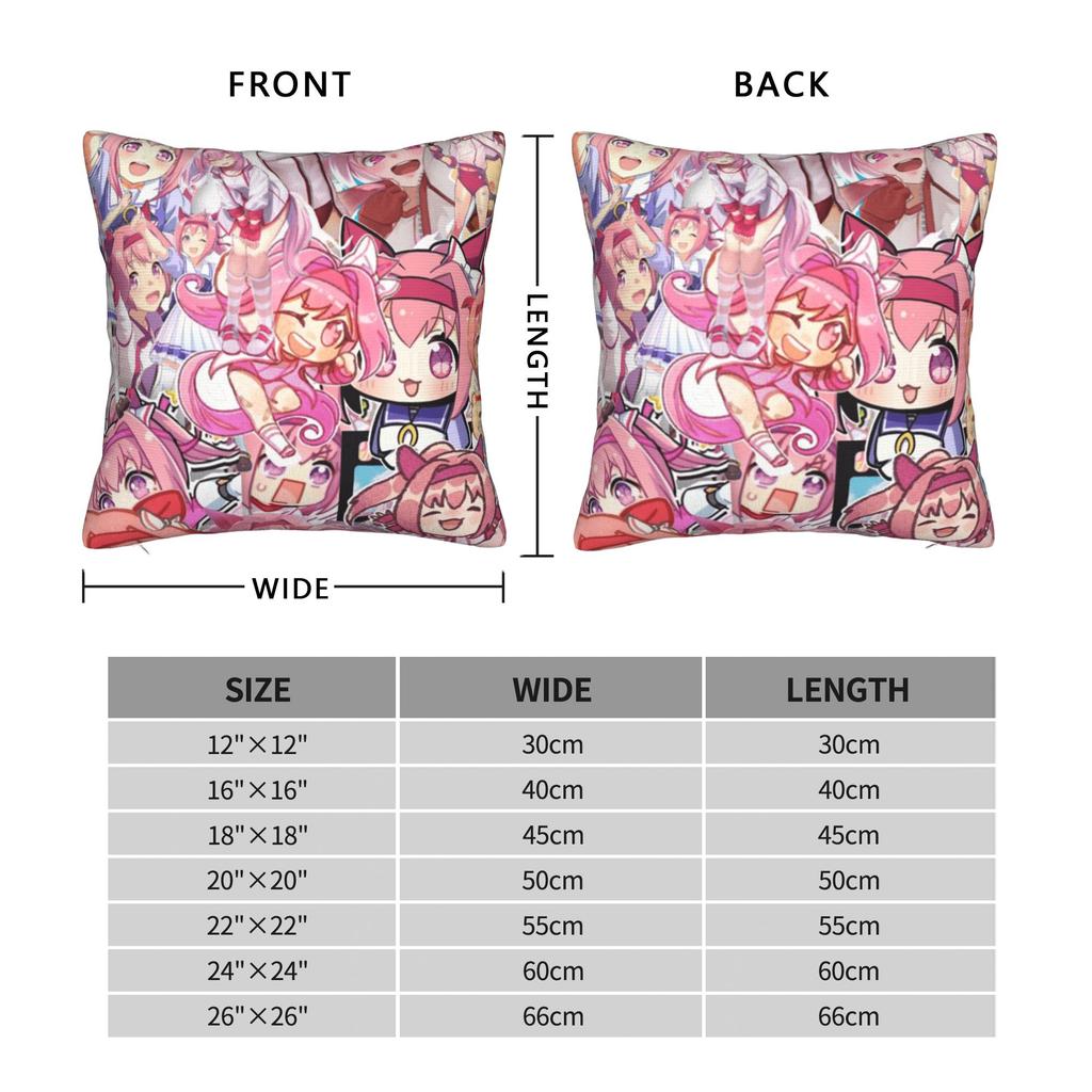 Haru Urara Pillow Case Umamusume Soft Pillow Cover Retro Trendy Pillowcases For Couch Sofa Bedroom