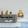 Resin Thinker Buddha Abstract Art Sculpture Tabletop Decoration Feng Shui Ornament for Office