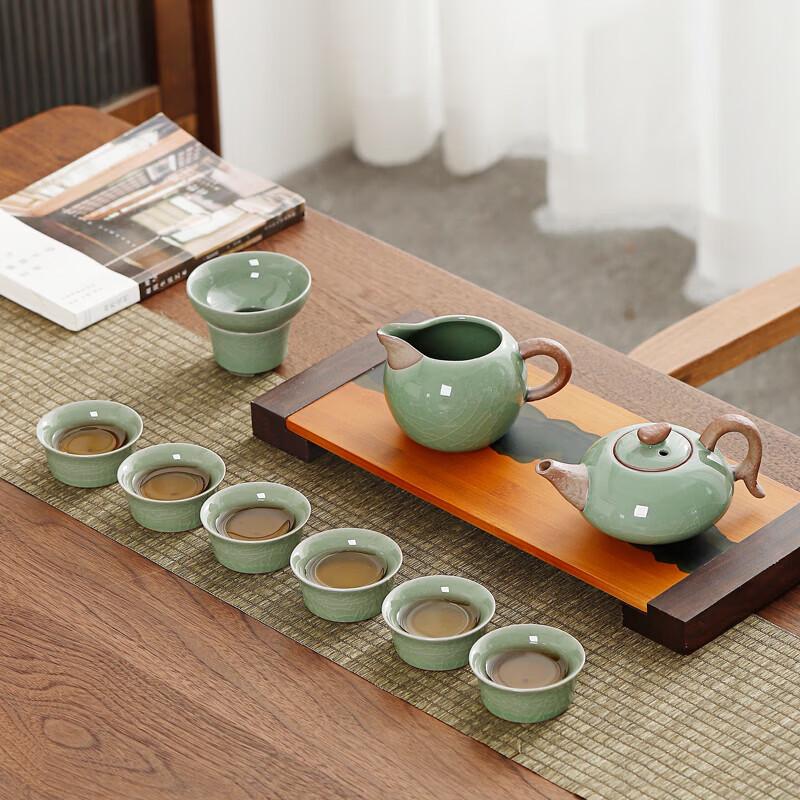 

Bafangli Ge Kiln Harmony 10-Piece Ceramic Tea Set