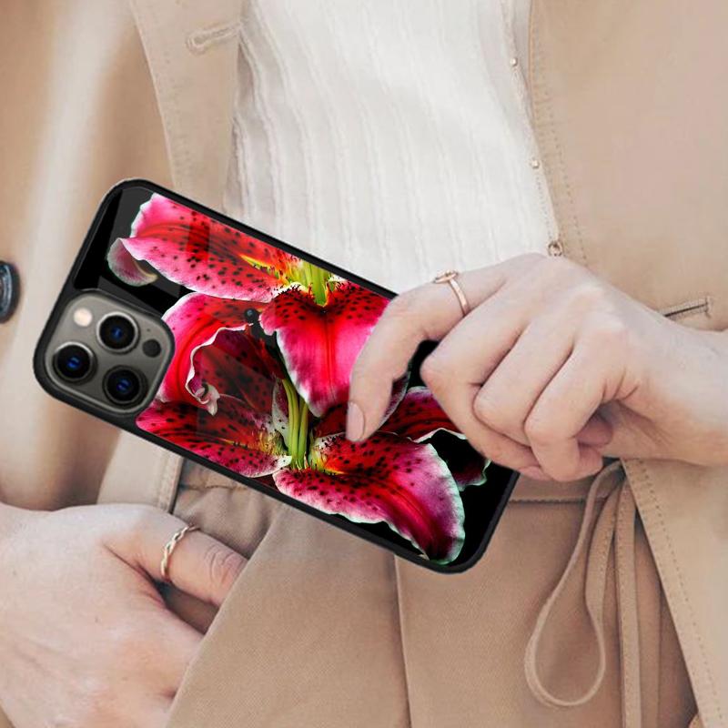 Lily Flowers Magnetic Phone Case For APPLE iPhone 17 Air 16 14 13 12 Pro Max 15 Plus Wireless Charge With MagSafe Cover