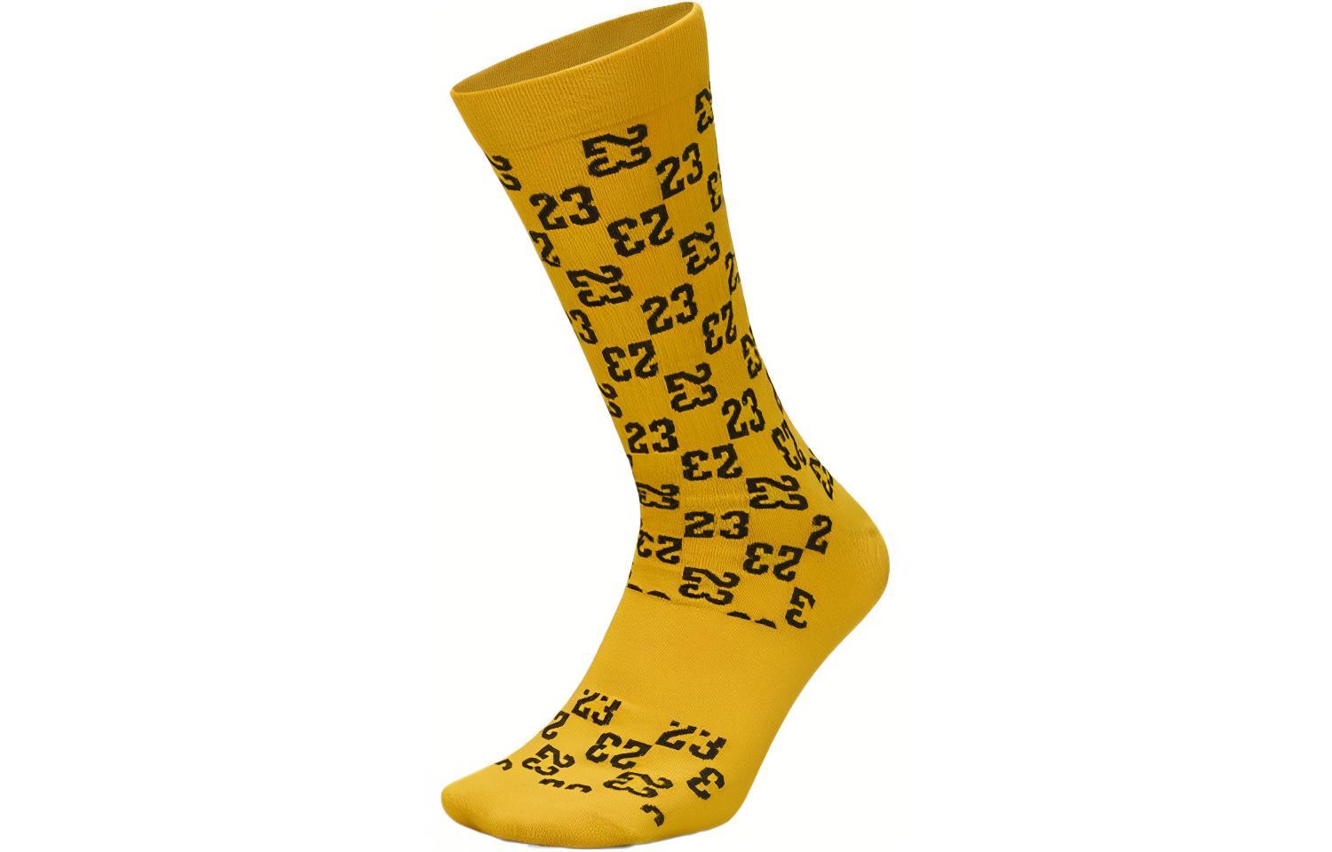 Jordan Everyday Essentials Crew Socks Men s 1 Pack Yellow FJ6823-752 38-42