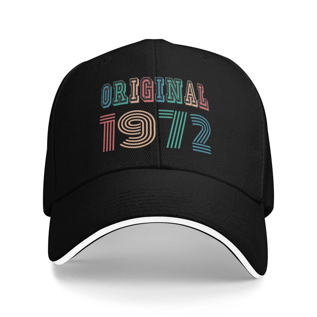 Unisex Baseball Hats Made In 1972 Original Vintage Outdoor Streetwear Summer Sports Baseball Caps Hip Hop Cap Casquette Hats