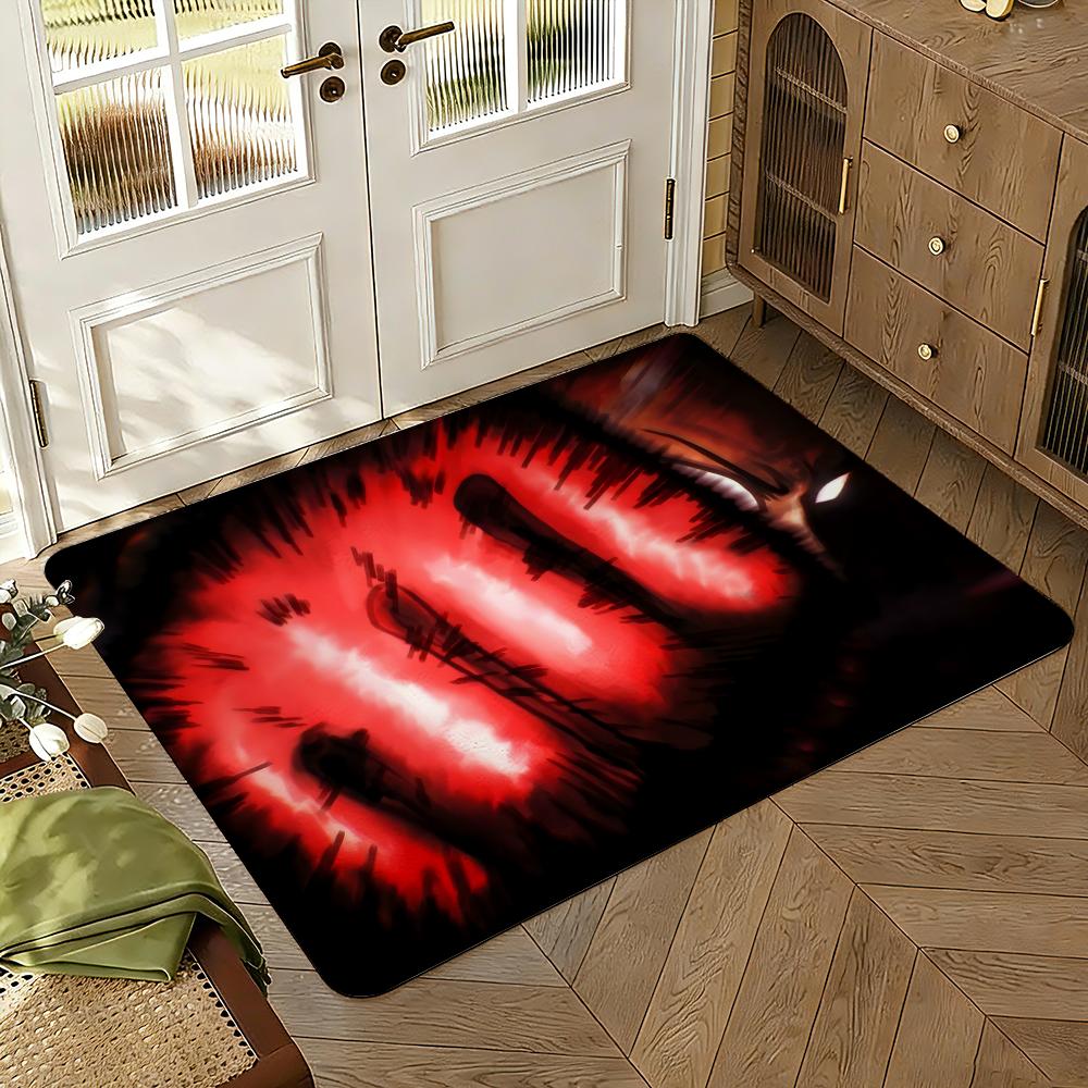 Anime One-Punch Man High End Quality Absorbent Non-Slip Floor Mat Flannel Rug Bedroom Living Room Door Mat Home Decor