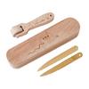 Tailors Clapper Set with Bone Pen and Seam Roller Pressing Tool Fabric Accessories Tailors Sewing Tool