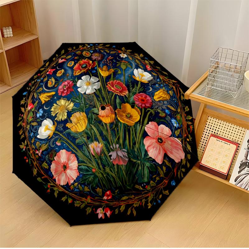 

Fantasy Star Circle Printed umbrella windproof folding umbrella portable sun and rain umbrella suitable for gifting