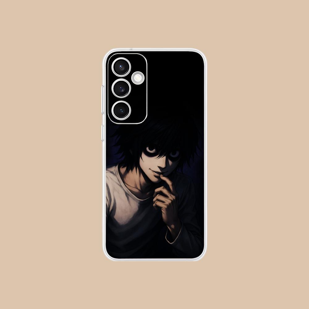 Death Note L Lawliet Mobile Phone Case for Samsung Galaxy S25 S24 S23 S22 S21Plus FE Ultra Clear Colorful Cover Cover Pretty
