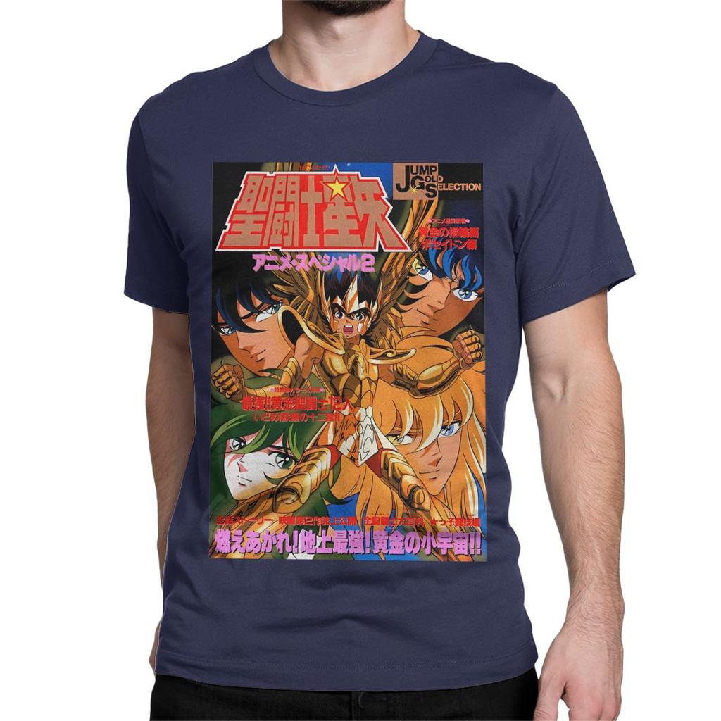 Men Women's Knights Of The Zodiac Anime T Shirt Saints Seiya 100% Cotton Clothing Short Sleeve Tee Shirt Plus Size T-Shirts