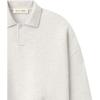 Fear of God Essentials Signature 90s Polo Sweatshirt Oatmeal Heather/Light Heather Unisex Tops Tan 192SP264374F
