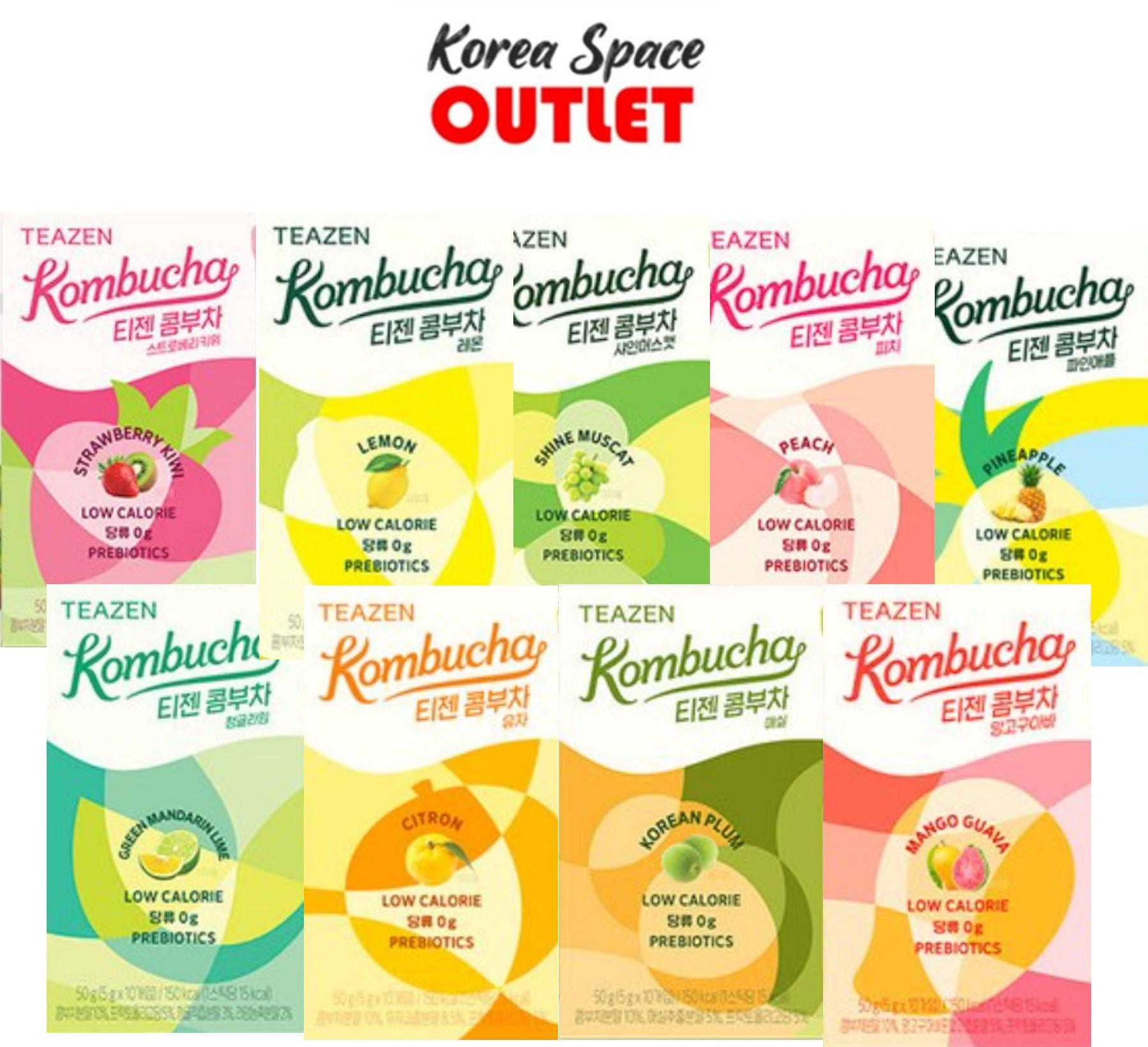 [Teazen] Teazen Комбуча Микс 9 вкусов 90 стиков 90sticks