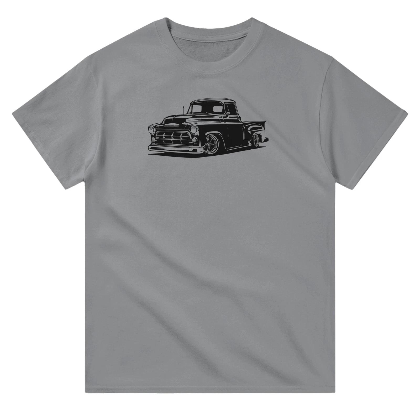 Old Chevy Pickup T-Shirt - Heavyweight 100% Cotton Crewneck, Classic Fit for Eve XS