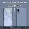 Redmi 9T Anti-Fall Liquid Silicone Solid Color Case