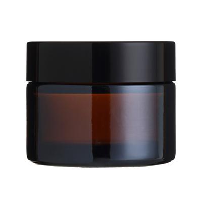 Tarro Cosmético de Vidrio Contenedor de Muestra Vacío con Protección contra la Luz con Tapa a Prueba de Fugas para Loción Crema