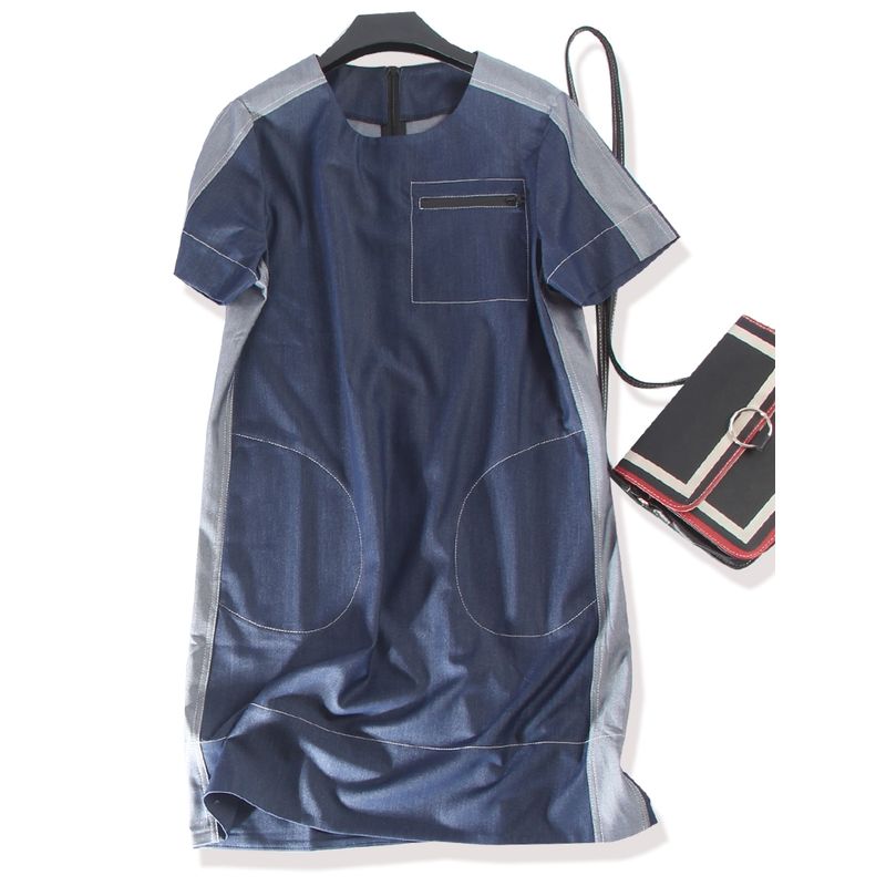 Kou Elegant Blue One-Piece Dress