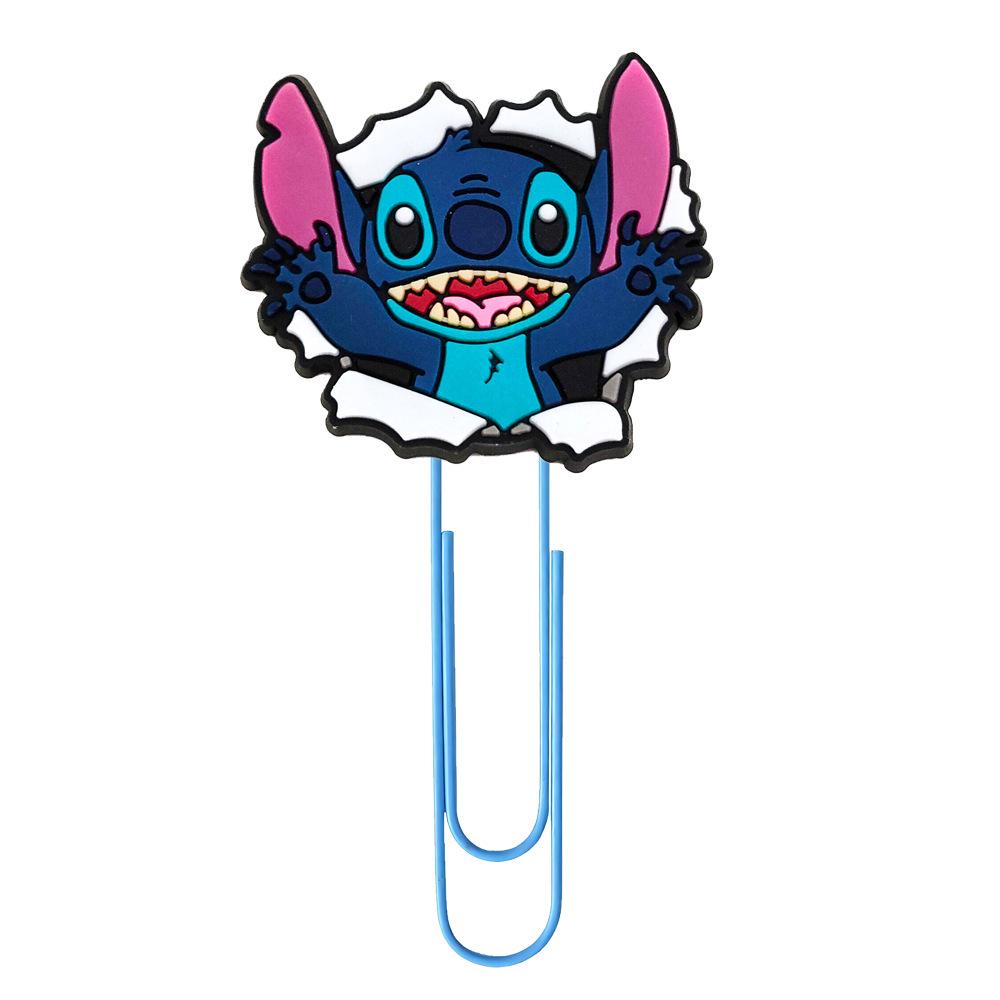 Cartoon Creative Stitch Bookmark - Colorful DIY Office Paperclip Supplies