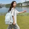 Solid Color Student Schoolbag Women's Large Capacity Backpack Men's Travel Backpack