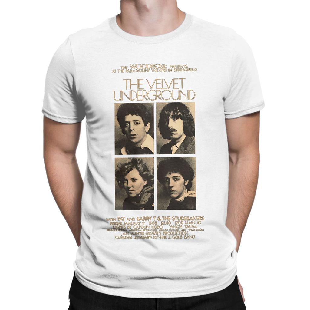 The Velvet Underground Band Cotton T Shirt For Mens Summer  Y2K Fun TShirts O Neck Hip Hop Tees Oversize Wholesale Tops