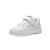 Anta Kids Synthetic Leather Lifestyle Series Comfortable Lightweight Durable Breathable Low-Top Kids Skate Shoes Kids Sneakers Anta-White 332448001S-1