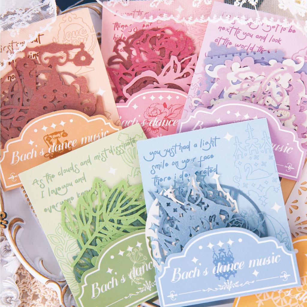 10 pcs Vintage Hollow out Patterns Decorative paper for DIY Hand Account Diary Scrapbooking Collage material Paper