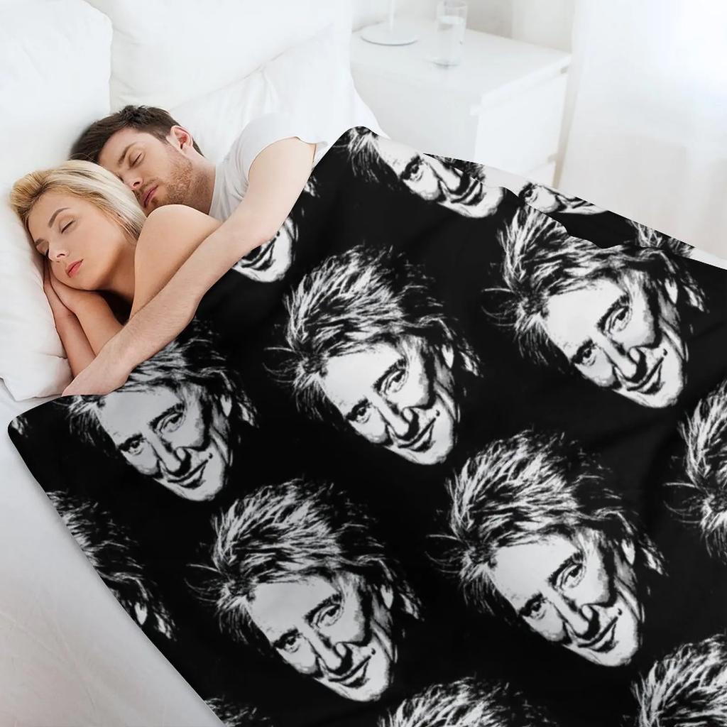 Coperta da lancio rod 2022 stewart per bambino morbida belle retrò coperte