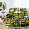 In the Night Garden Theme Printed Blanket - Perfect for Couch, Bed, Travel & Outdoor Use | Machine Washable, Cozy & Durable.