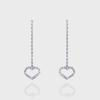 Heart Bling Long Earring