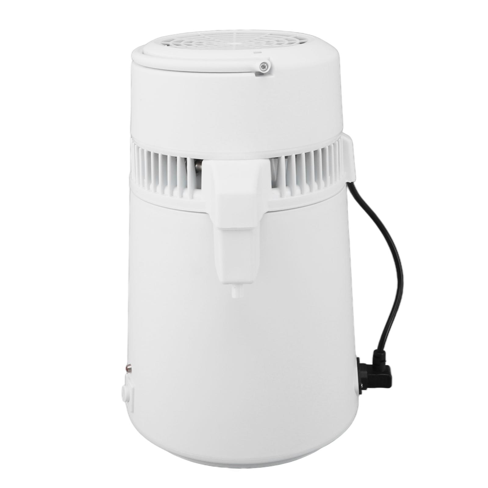 Distillateur d'eau 4L Acier inoxydable   Surchauffe automatique   Fabricant d'eau distillée pour la maison, les laboratoires, les bureaux